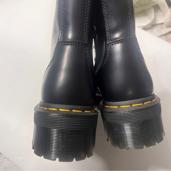 New Dr Martens jadon boots 7 black smooth leather platform - Picture 8 of 8